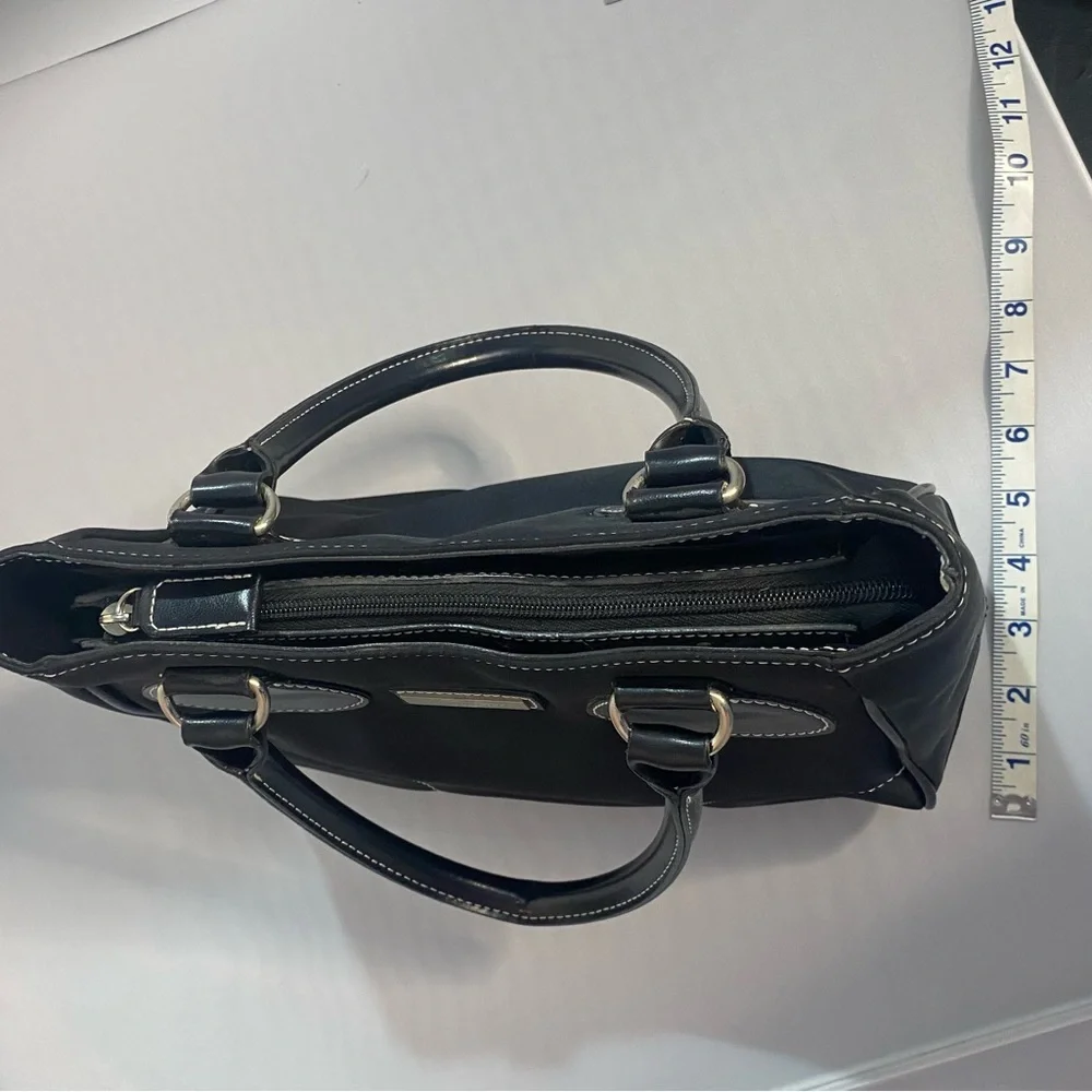 Chic Black Handbag Satchel by Compagna